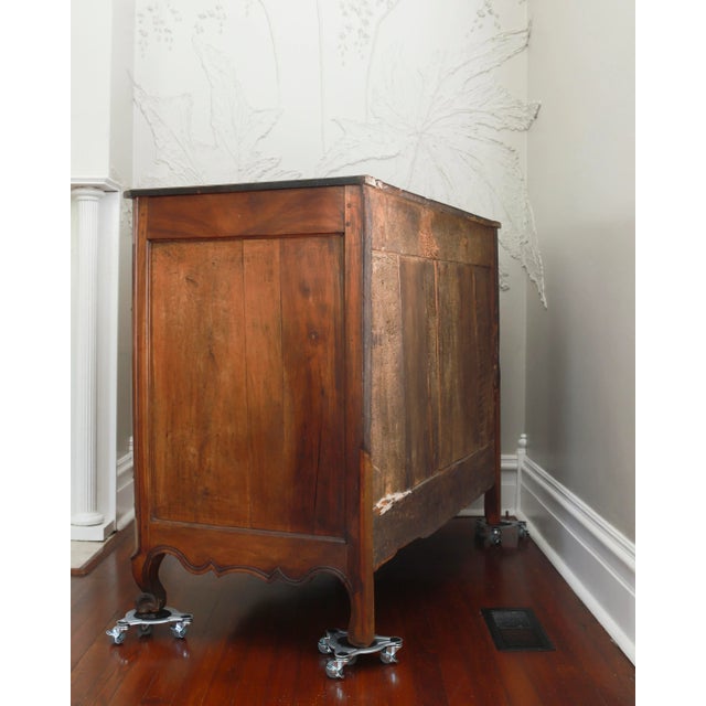 Louis Philippe French Provincial Louis XV Walnut Sideboard, 18th Century Buffet For Sale - Image 4 of 12