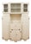 Mid-Century Modern Off-White Cream Kitchen Cabinet and Credenza, 1940s For Sale
