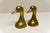 Late 20th Century Brass Duck Head Bookends a Pair For Sale - Image 4 of 7