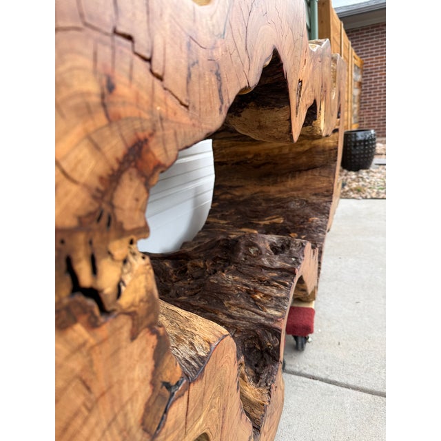 This is a rare, museum-quality piece of solid Mango wood, naturally hollowed to create a stunning "window" effect. Perfect...