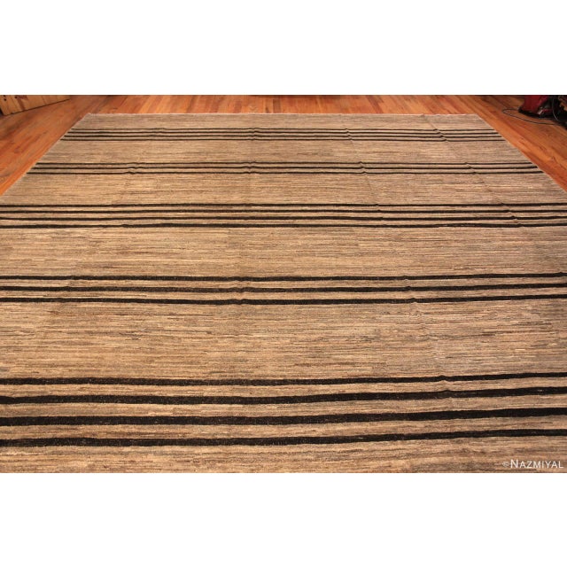 Modern Nazmiyal Collection Large Earthy Tones Luxurious Decorative Modern Rug For Sale - Image 3 of 7