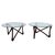 20th Century Coffee Tables in Wood and Glass, Set of 2 For Sale - Image 13 of 13