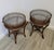 McGuire Pair Mid-Century McGuire Style Rattan End Tables With Spiked Gallery Rims For Sale - Image 4 of 12