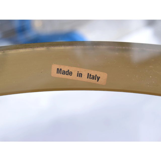1970s Italian Brass & Glass Hoof Feet Table For Sale In Miami - Image 6 of 7