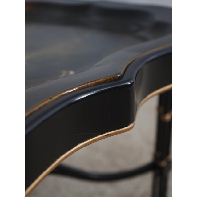 Maitland Smith Painted Chinoiserie Tray Coffee Table For Sale - Image 9 of 16