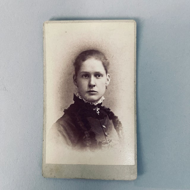 Late 19th Century Victorian Portrait Studio Cards of Women - Set of 13 For Sale - Image 10 of 13