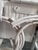 White Vintage Child’s Palm Beach Style White Wicker Lift-Top Vanity Desk With Heart Mirror For Sale - Image 8 of 11