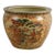 Large Hand-Painted Chinoiserie Satsuma Fishbowl Planter For Sale