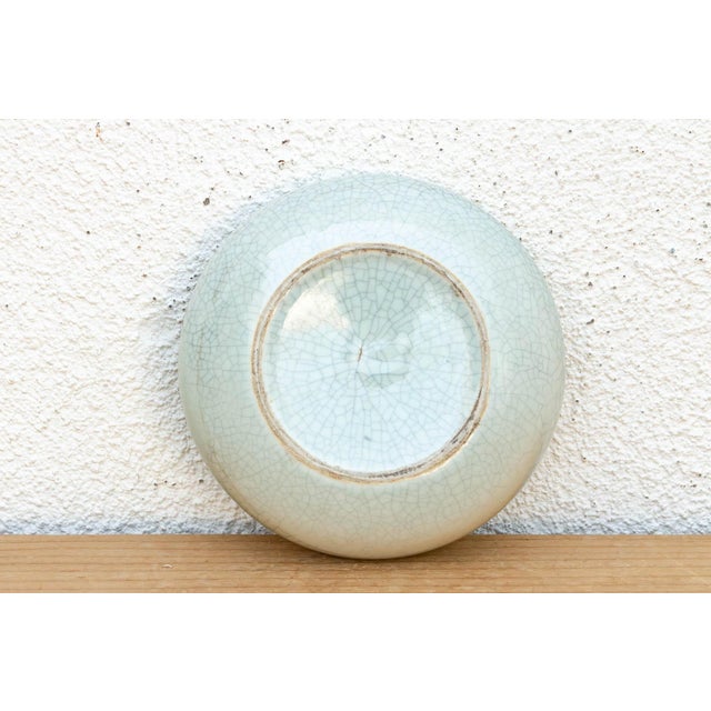 Vintage Ice-Crack Celadon Bowl For Sale In Los Angeles - Image 6 of 6