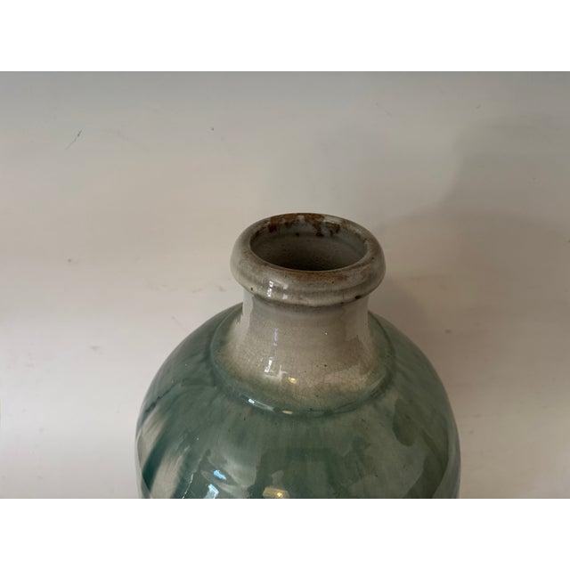 Mid 19th Century 19th Century Japanese Celedon Glazed Jar For Sale - Image 5 of 6