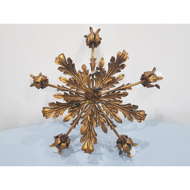 Hollywood Regency Ceiling Lamp from Hans Kogl, Germany, 1960s For Sale - Image 12 of 12