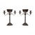 Vintage Silver-Plated Candleholders, Set of 2 For Sale