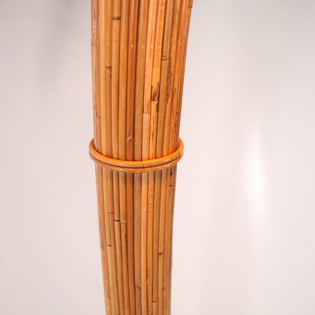 Palm Tree Floor Lamp in Rattan For Sale - Image 18 of 18