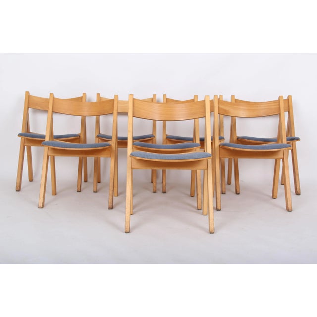 Danish GE72 Dining Chairs by Hans J. Wegner for Getama, 1970s, Set of 8 For Sale - Image 3 of 15