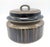 Offered is a vintage round casserole dish or tureen with lid from Arabia Finland's "Kosmos" series designed by Gunvor...