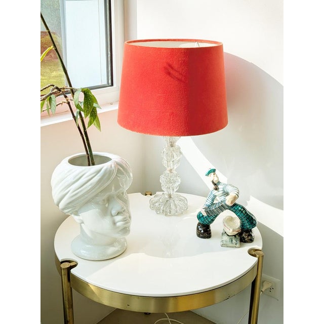 1940s Murano Glass Clear Bulicante Lamp from Barovier and Toso, 1940s For Sale - Image 5 of 15