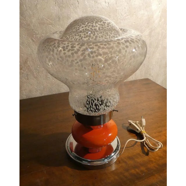 Italian Murano Glass Table Lamp, 1970s For Sale - Image 4 of 11