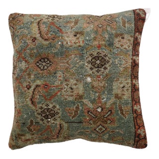 Antique Zabihi Collection Persian Rug Pillow For Sale