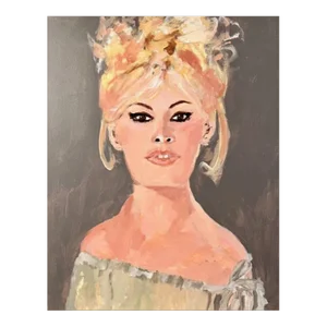 Brigitte Bardot 1 Original Painting by Sandy Welch
