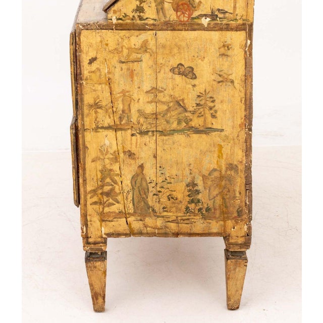 Venetian Chinoiserie Painted Secretaire For Sale - Image 13 of 14