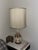 Mid-Century Modern 1960s Mid-Century Modern Ceramic Teardrop Cage Lamps on Walnut Bases - a Pair For Sale - Image 3 of 10