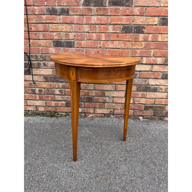 Antique Burl Wood Round Side Table For Sale In Nashville - Image 6 of 7