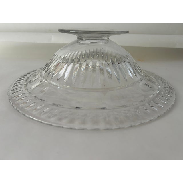 Vintage Hawkes Clear Crystal Footed Centerpiece For Sale In New York - Image 6 of 7
