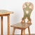 Wood Early 20th Century Swedish Folk Art Side Table and Pair of Chairs With Tulip Motif For Sale - Image 7 of 13