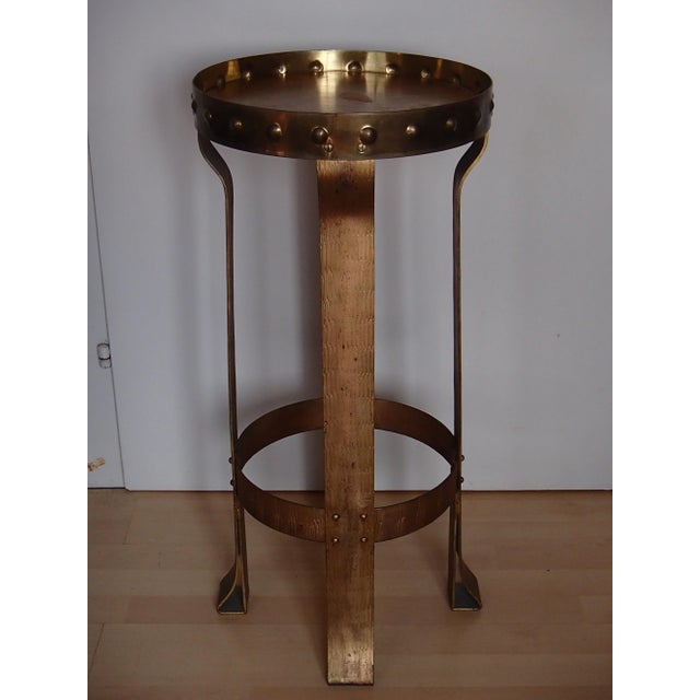 Antique Brass & Wrought Iron Flower Stand For Sale - Image 6 of 10