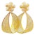 21 Kt Yellow Gold 12.8 Gm Dangling Earrings With Diamonds, 2.2 Inch Long For Sale