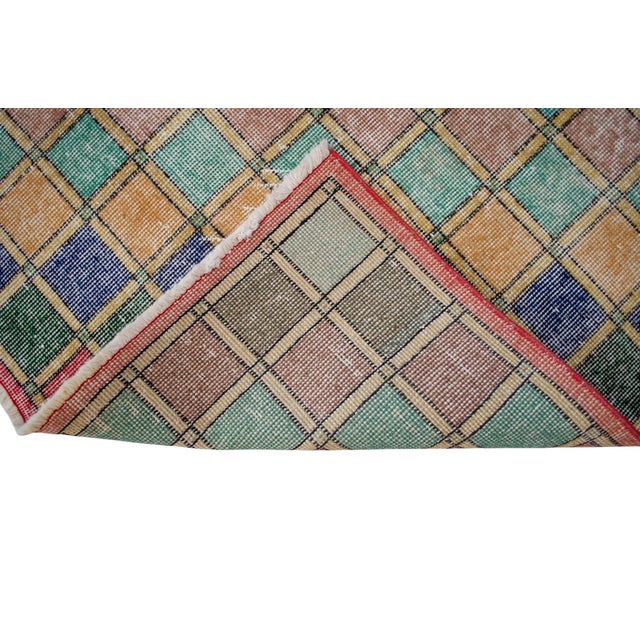 1970s Turkish Handmade Area Rug - 6′9″ × 10′1″ For Sale - Image 11 of 11