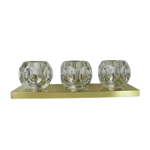Vintage Brass and Glass Sconce from Peill & Putzler, 1970s