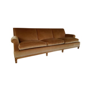 Holly Hunt Mattaliano Mohair Velvet Sofa For Sale