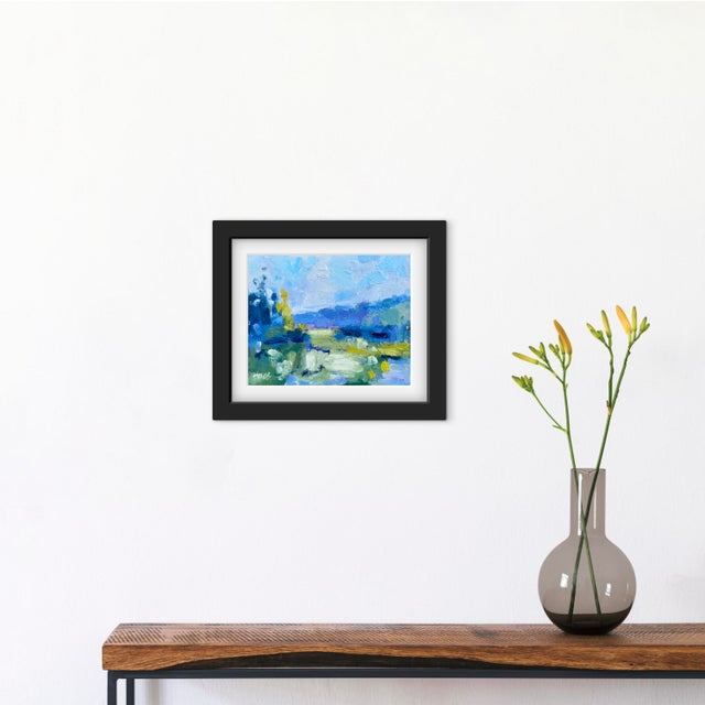 Contemporary Contemporary Abstract Landscape Oil Painting by L Haas For Sale - Image 3 of 6