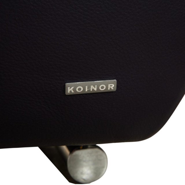 Avanti Ottoman in Purple Leather from Koinor For Sale - Image 5 of 10