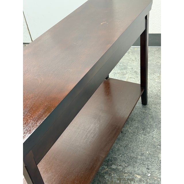 Brown Contemporary Single Drawer Console For Sale - Image 8 of 12