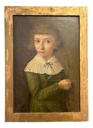 Portrait of Noble Girl, 1800s, Oil on Canvas, Framed