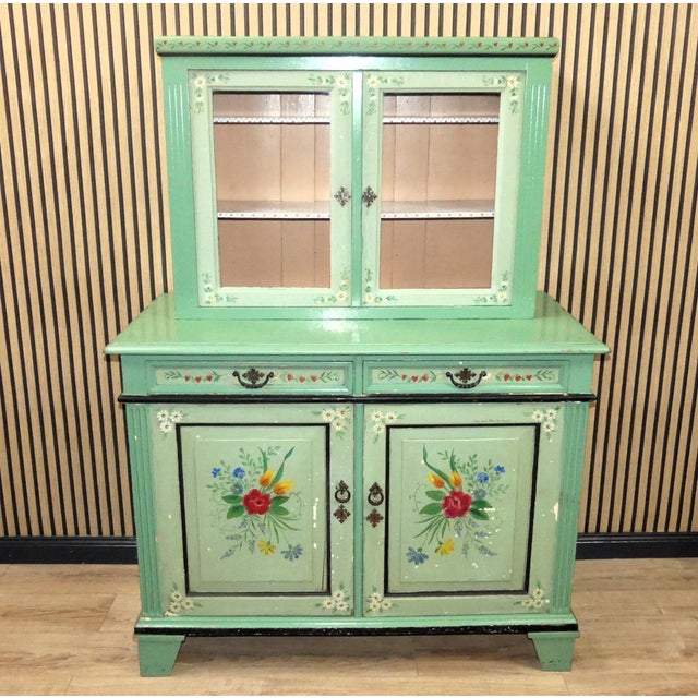 Hand Painted Kitchen Buffet For Sale - Image 18 of 18