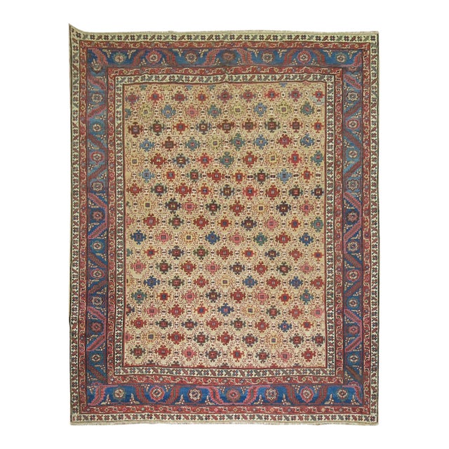 Zabihi Collection Antique Persian Square Bakshaish Rug For Sale
