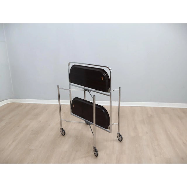 Mid-Century Modern Vintage Foldable Serving Trolley, 1960s For Sale - Image 3 of 13