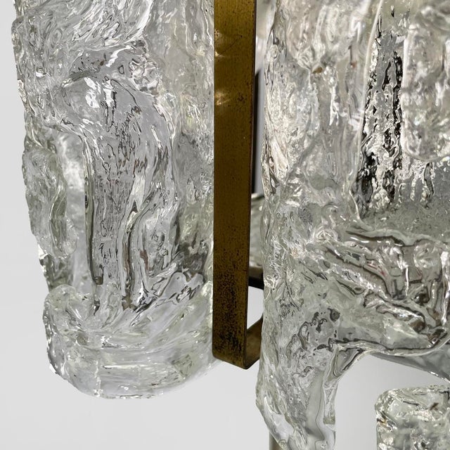 Italian Modern Glass Chandelier from Mazzega, 1970s For Sale - Image 12 of 13