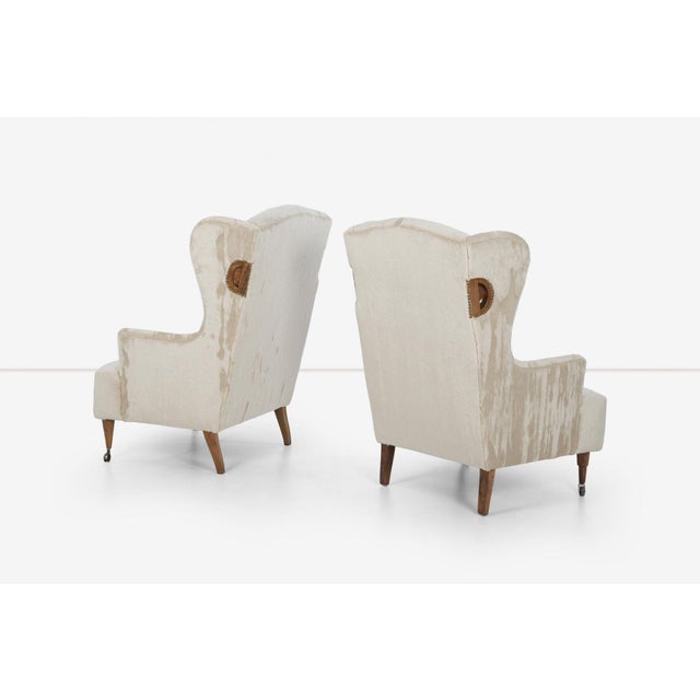 Luigi Caccia Dominioni Pair of Ambrosianeum High-Back Lounge Chairs for Azucena, 1955 For Sale - Image 12 of 13