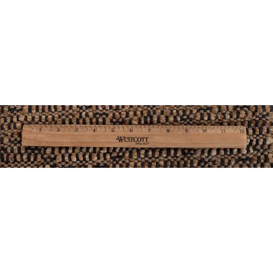 Metal Gold Black Jute Boho Hand Woven High Nordic Scandinavian 4x6 For Sale - Image 7 of 11