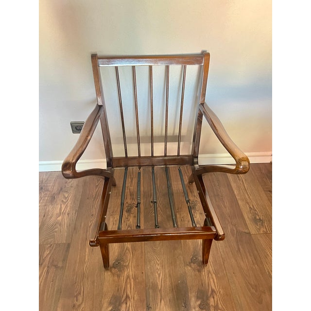 Mid-Century Italian Easy Chair in Bentwood by Guglielmo Ulrich, 1950s For Sale - Image 9 of 11