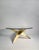 Metal Custom Post Modern Steel Coffee Table in Bronze Finish For Sale - Image 7 of 7