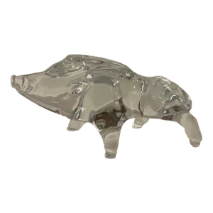 Mid 20th Century Baccarat Crystal Wild Boar