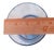 Glass Mid Century French Biot Pale Blue Bubble Glass Hurricane Candle Holder / Photophore For Sale - Image 7 of 8