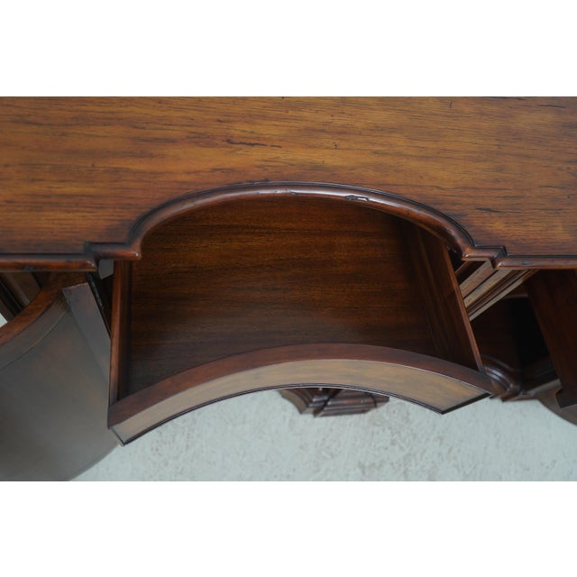 Theodore Alexander Theodore Alexander Inlaid Oak Continental Credenza For Sale - Image 4 of 18