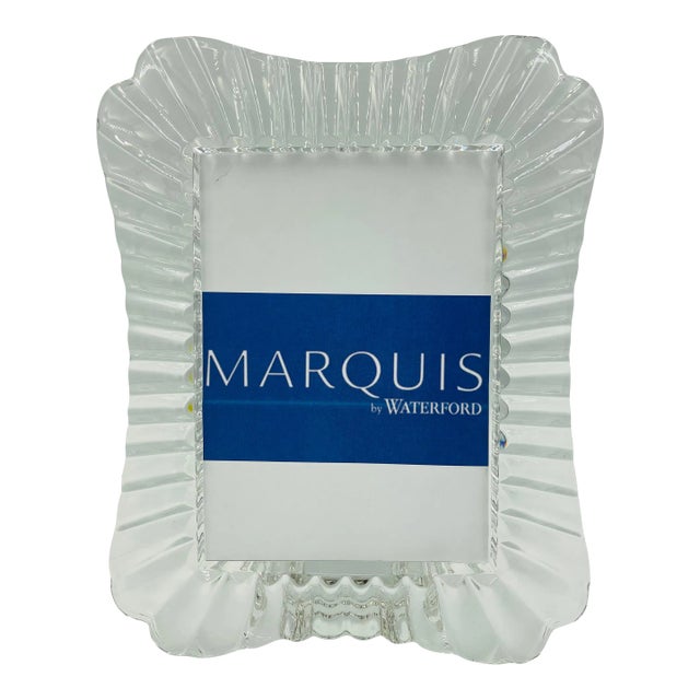 1990s Marquis by Waterford Crystal "Easton" Pattern Photo Frame For Sale