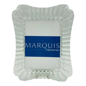 1990s Marquis by Waterford Crystal "Easton" Pattern Photo Frame